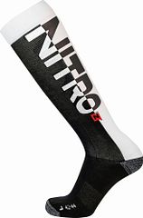 NITRO CLOUD 3 MENS SOCKS 23 WHITE-BLACK 23&24