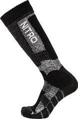 NITRO CLOUD 8 UNISEX SOCKS 24 BLACK/GREY